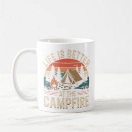 Das Leben am Campfeuer ist besser Kaffeetasse