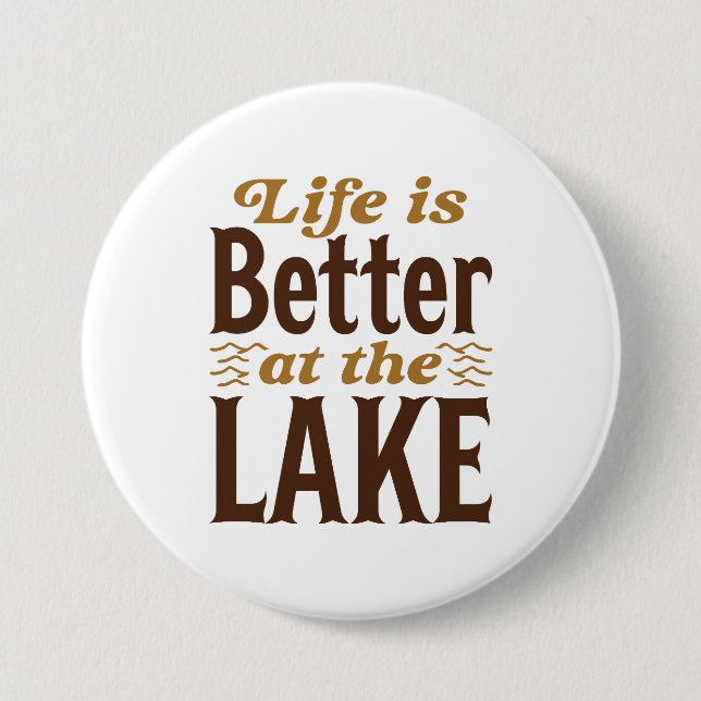 Das Leben am See ist besser Button (Vorderseite)