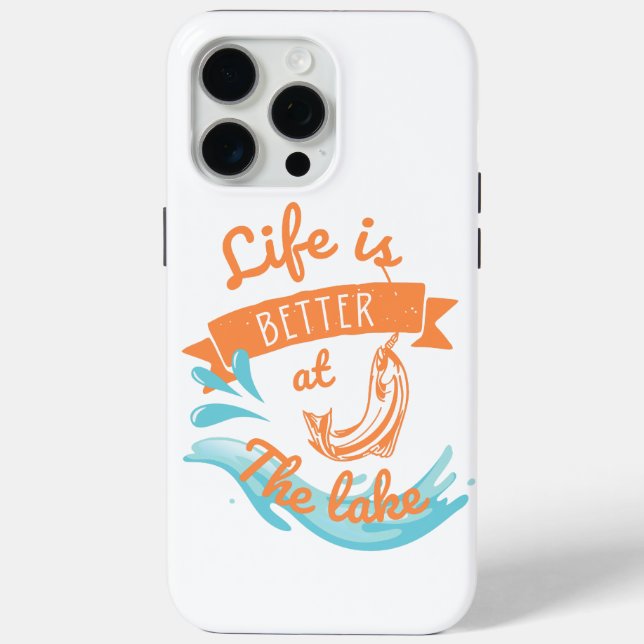Das Leben am See ist besser Case-Mate iPhone Hülle (Rückseite)
