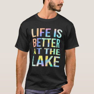 Das Leben am See ist besser, die Krawatte der Fisc T-Shirt
