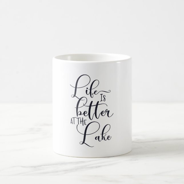 Das Leben am See ist besser Kaffeetasse (Mittel)