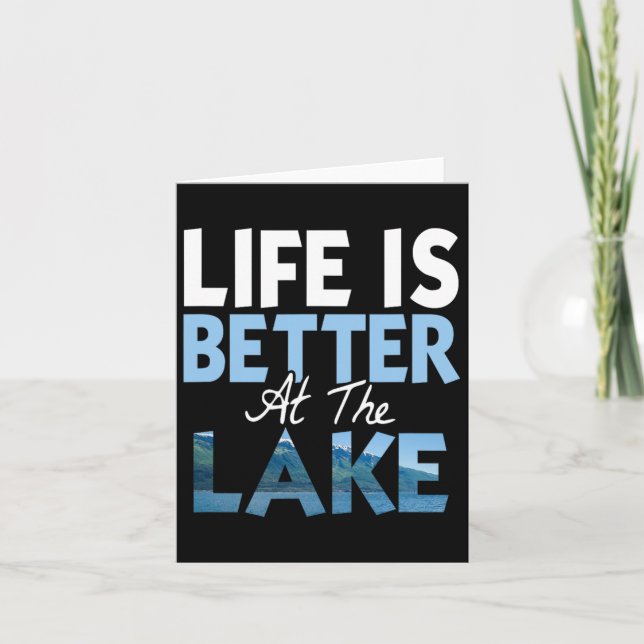 Das Leben am See ist besser Karte (Vorderseite)