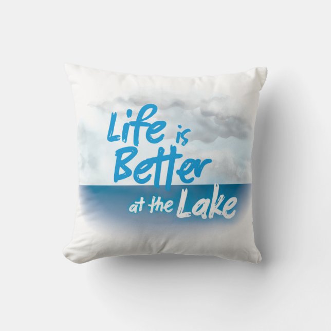 Das Leben am Seepissen ist besser Kissen (Vorderseite)