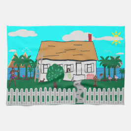 Das Leben am Strand Geschirrtuch