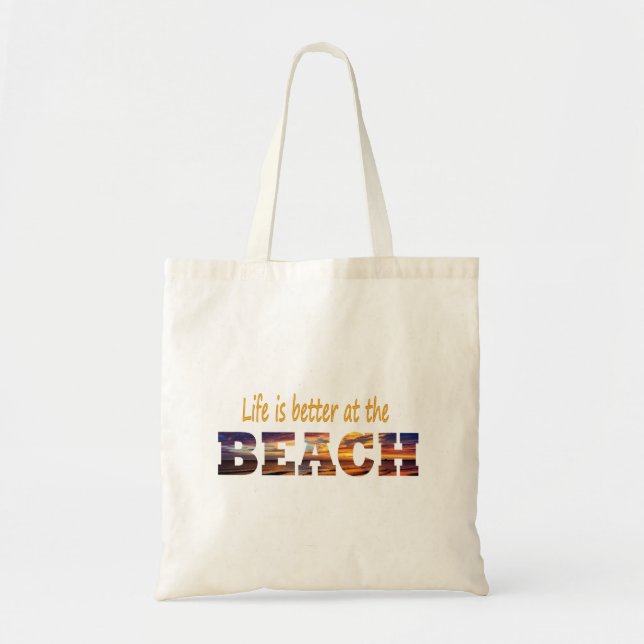 Das Leben am Strand ist besser an der Tasche (Vorne)