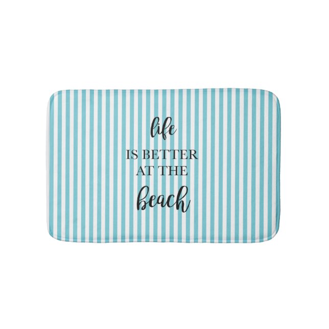 Das Leben am Strand ist besser Badematte (Vorderseite)