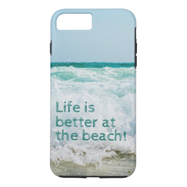 Das Leben am Strand ist besser Case-Mate iPhone Hülle (Rückseite)
