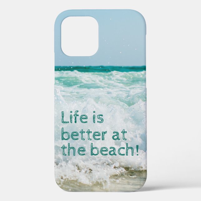 Das Leben am Strand ist besser Case-Mate iPhone Hülle (Rückseite)