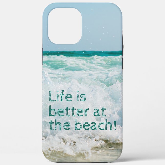 Das Leben am Strand ist besser Case-Mate iPhone Hülle (Rückseite)