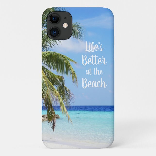 Das Leben am Strand ist besser Case-Mate iPhone Hülle (Rückseite)