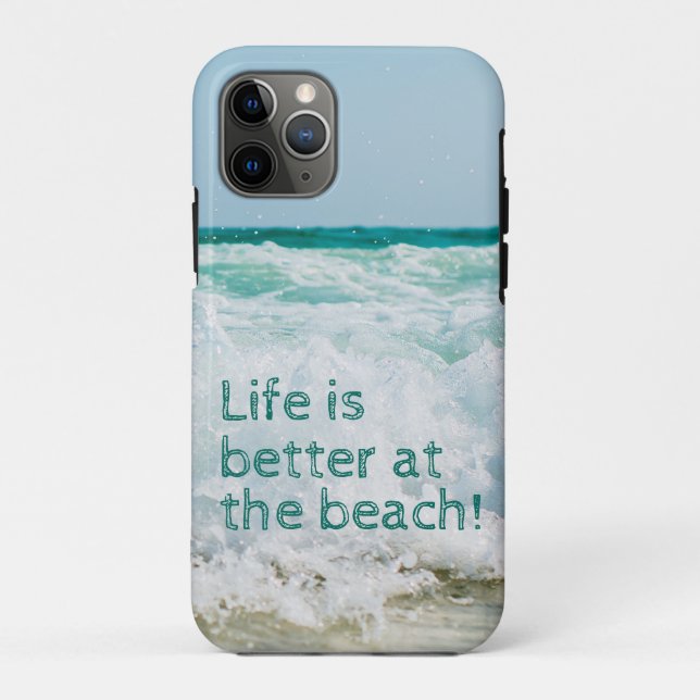 Das Leben am Strand ist besser Case-Mate iPhone Hülle (Rückseite)