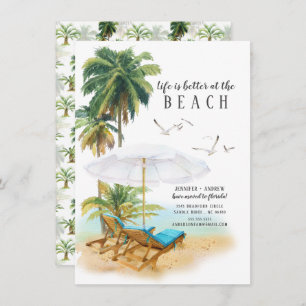 Das Leben am Strand ist besser Einladung