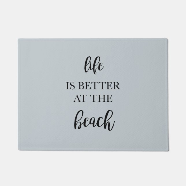 Das Leben am Strand ist besser Fußmatte (Vorderseite)