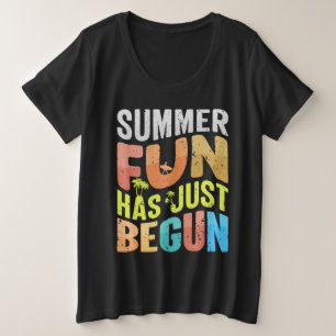 Das Leben am Strand ist besser Große Größe T-Shirt