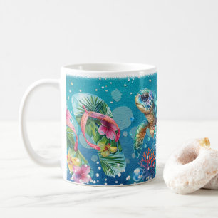 Das Leben am Strand ist besser Kaffeetasse