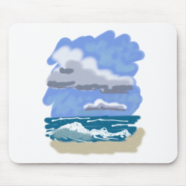 Das Leben am Strand ist besser Mousepad (Vorne)