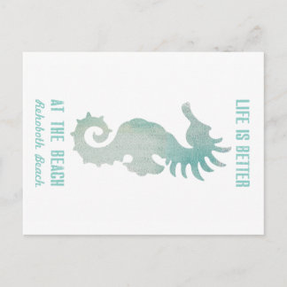 Das Leben am Strand ist besser. Postkarte