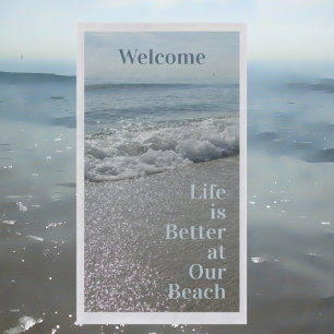 Das Leben am Strand ist besser Serviette