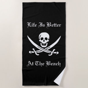 Das Leben am Strand ist besser Strandtuch