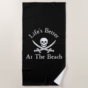 Das Leben am Strand ist besser Strandtuch