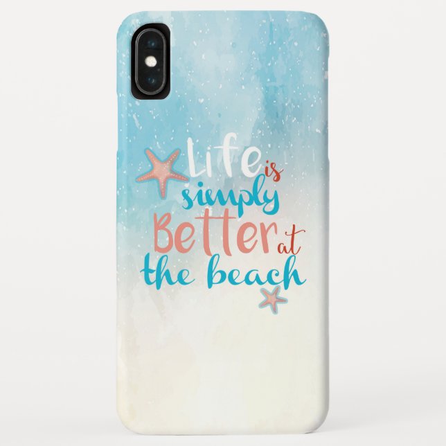 Das Leben am Strand ist einfach besser Case-Mate iPhone Hülle (Rückseite)