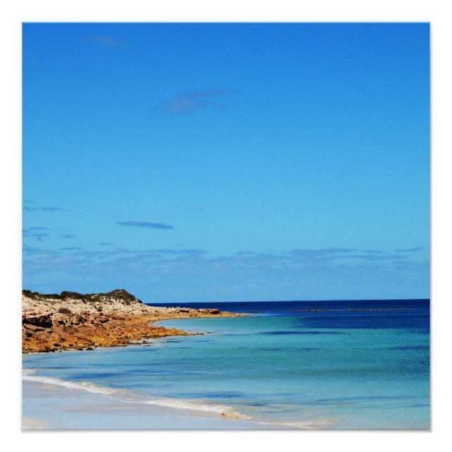 Das Leben am Strand ist Spaß, glänzendes Poster (Vorderseite)