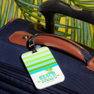 Das Leben am Strand Personalisiert Gepäckanhänger
