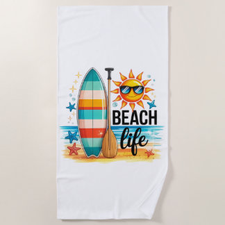 Das Leben am Strand  Strandtuch