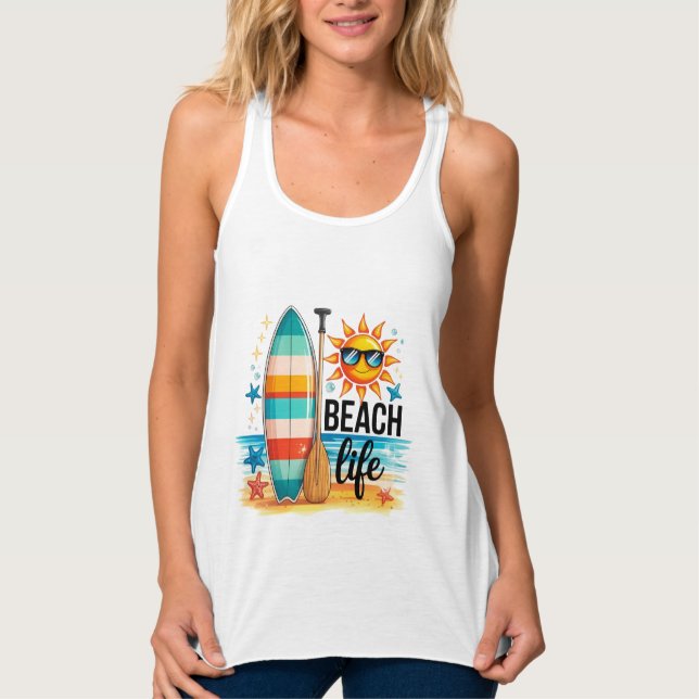 Das Leben am Strand  Tank Top (Vorderseite)