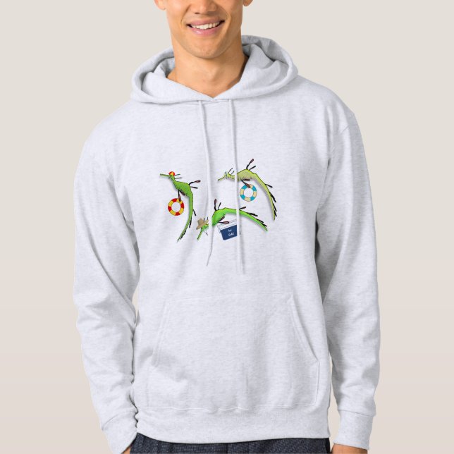 Das Leben am Strand von Wüstenmeeren Drachen Hoodie (Vorderseite)