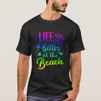 Das Leben am T-Shirt ist besser im Beach Women Tro