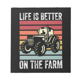 Das Leben auf dem Bauernhof ist besser - Farmliebh Notizblock