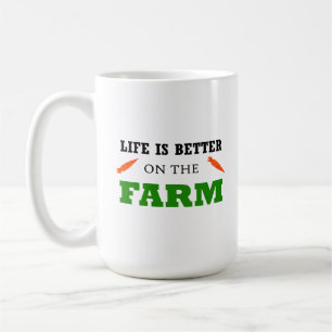 Das Leben auf dem Bauernhof ist besser Kaffeetasse