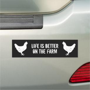 Das Leben auf dem Bauernhof ist besser, lustiger A Auto Magnet