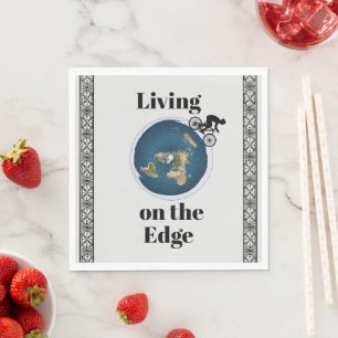 Das Leben auf dem Edge Paper Napkin Serviette