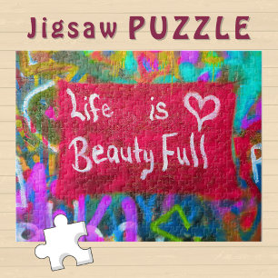 Das Leben auf der Graffiti-Mauer ist schön - Puzzle