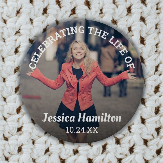 Das Leben | Beerdigung-Foto Button (Von Creator hochgeladen)