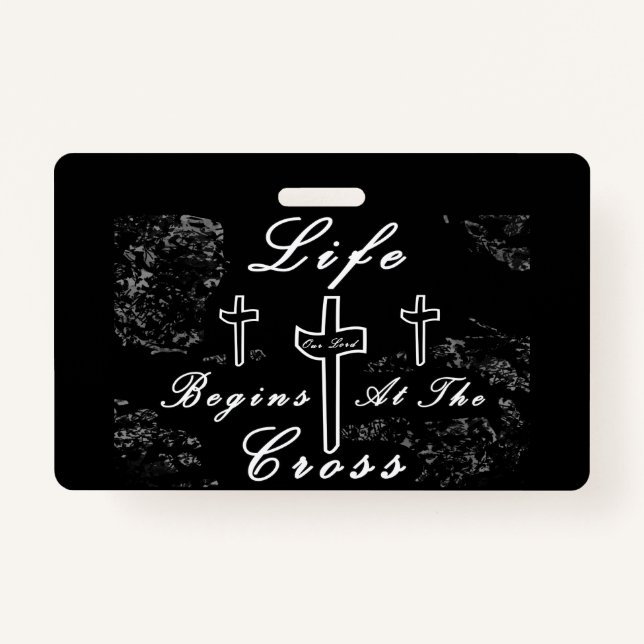 Das Leben beginnt am Kreuz Ausweis (Vorderseite)