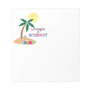 Das Leben beginnt bei der Rente Notizblock