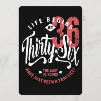 Das Leben beginnt mit 36 | 36. Geburtstag