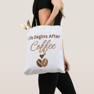 Das Leben beginnt nach dem Kaffee, gemütlicher Mor