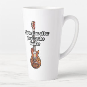 Das Leben beginnt nachdem man Gitarre gespielt hat Milchtasse