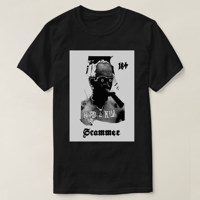 Das Leben bei hartem 2 Todesangst ist ein Betrug T-Shirt (Design vorne)