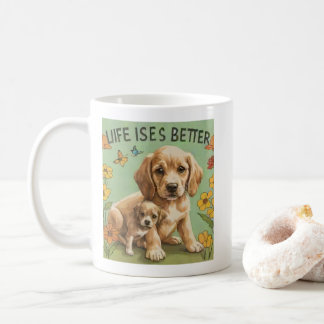Das Leben bei Hunden ist besser Kaffeetasse