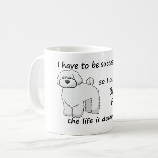 Das Leben Bichon Frise verdient Kaffeetasse