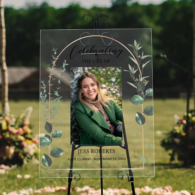 Das Leben der Beerdigung in der Liebe zum Gedächtn Acrylschild (Von Creator hochgeladen)