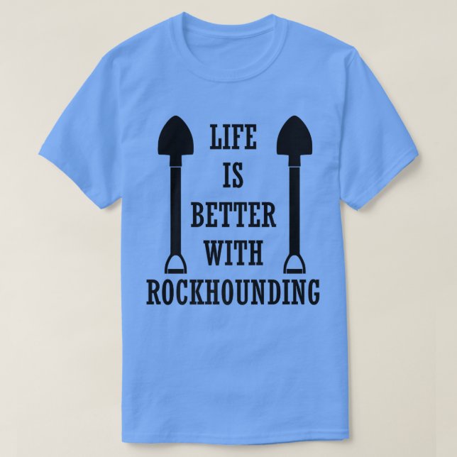 Das Leben der Erdwissenschaften mit den Felsen T-Shirt (Design vorne)