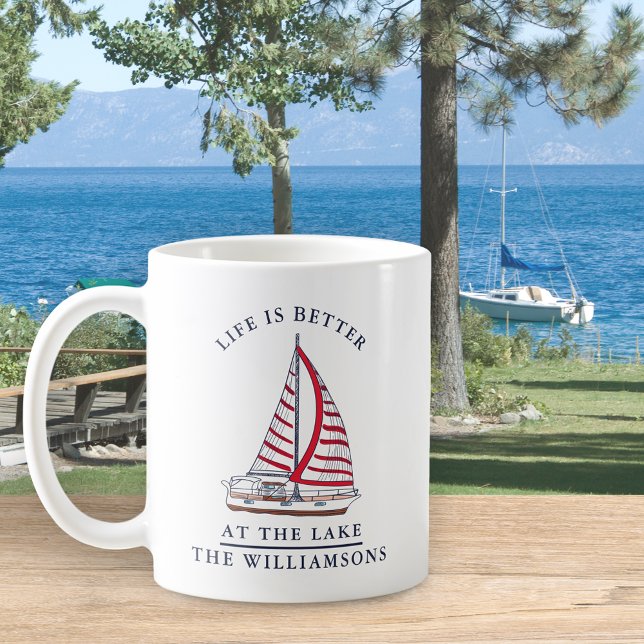 Das Leben der Familie am See ist besser Kaffeetasse (Von Creator hochgeladen)