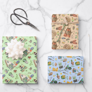 Das Leben der farbenfrohen Gärtner Geschenkpapier Set