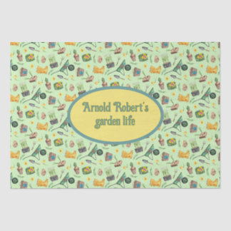 Das Leben der farbenfrohen Gärtner Seidenpapier